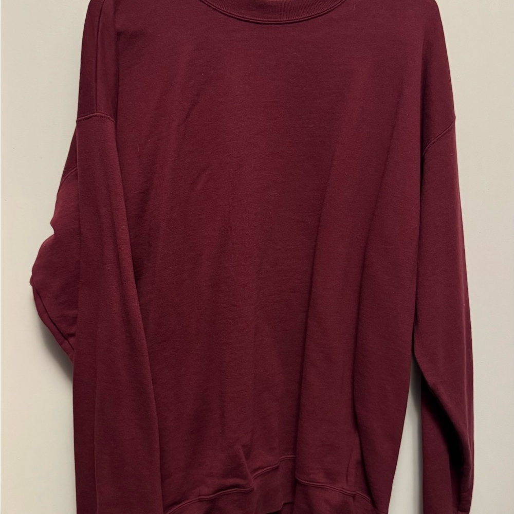 Hanes EcoSmart Maroon Sweatshirt